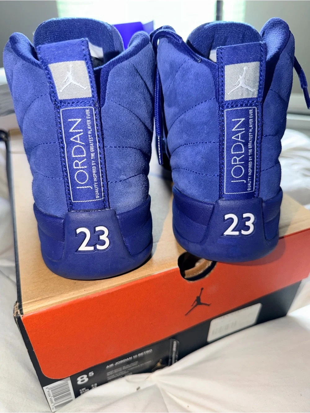 Air Jordan 12 Retro Deep Royal Blue Suede Men’s 8.5 OG Box